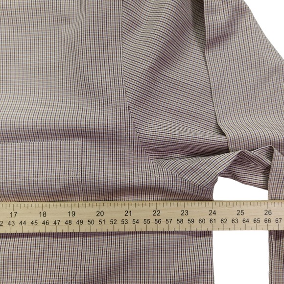 Eddie Bauer Shirt Mens Large Tall Relaxed Fit Wrinkle Resistant Button Up Plaid - Picture 4 of 6